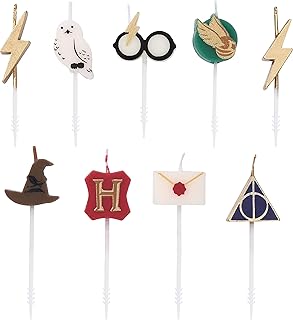 Papyrus Birthday Candles, Harry Potter Cake Topper (9-Count)