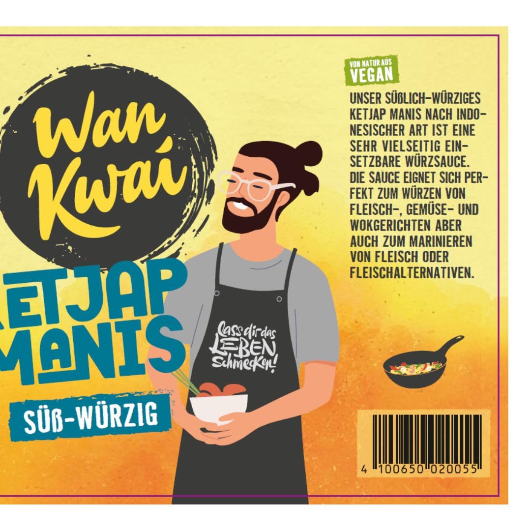 Wan Kwai Ketjap Manis Süße Sojasauce 6 x 500 ml
