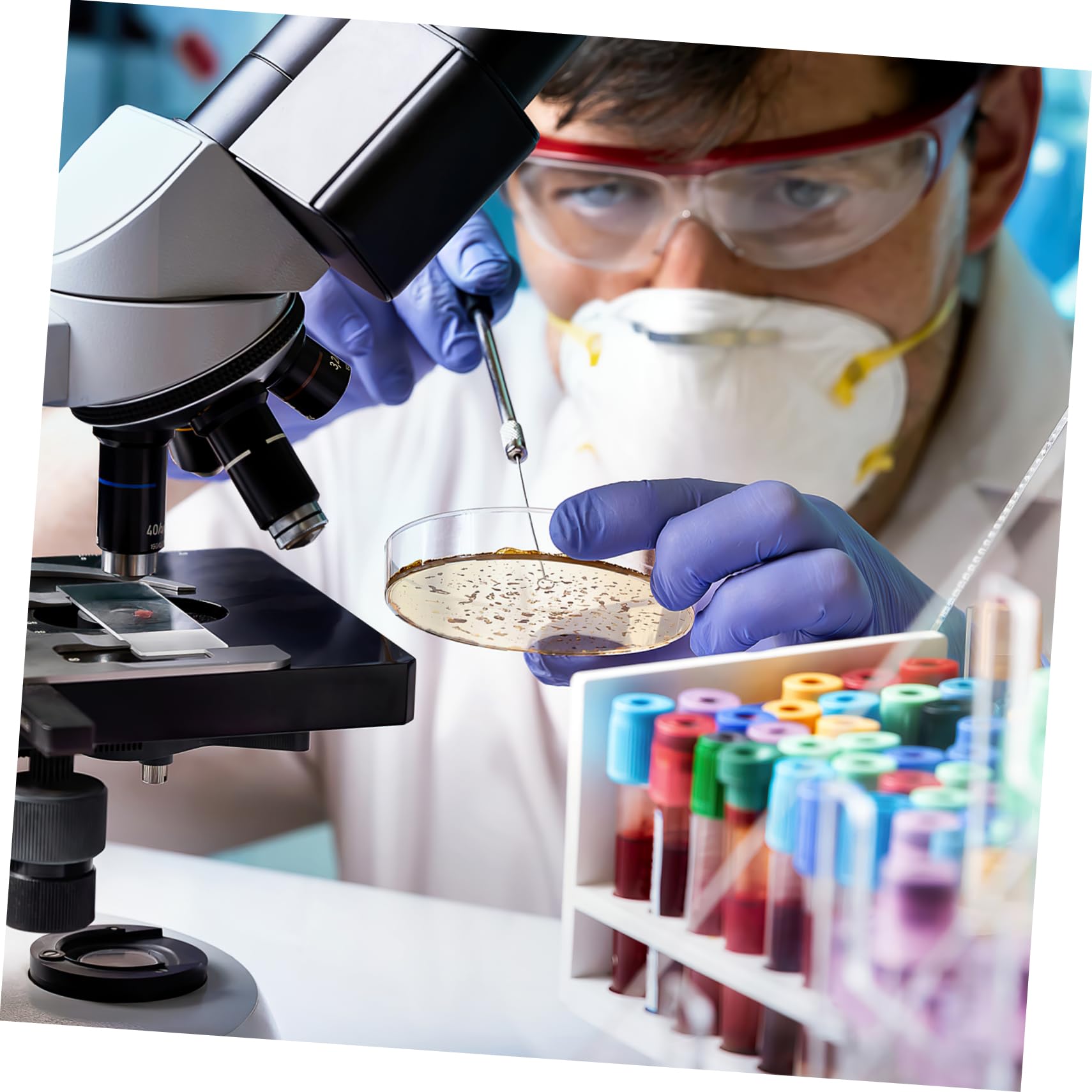 Placas De Petri Prellenadas De Agar Nutritivo 7cm, 10 Unidades, Esterilizadas Para Laboratorio
