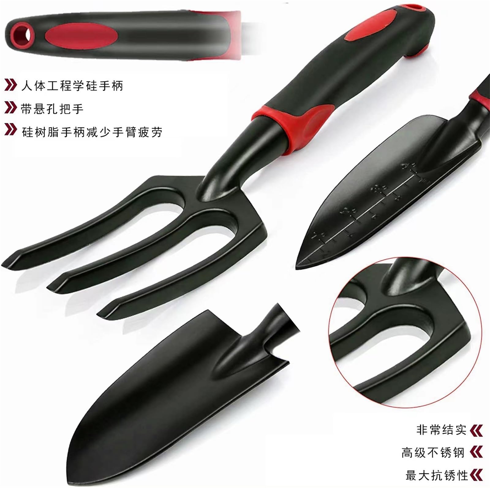 Set di attrezzi da giardinaggio da 11 pezzi – Attrezzi da giardinaggio in alluminio resistente con custodia, regali per il giardinaggio per donne e nonne,
