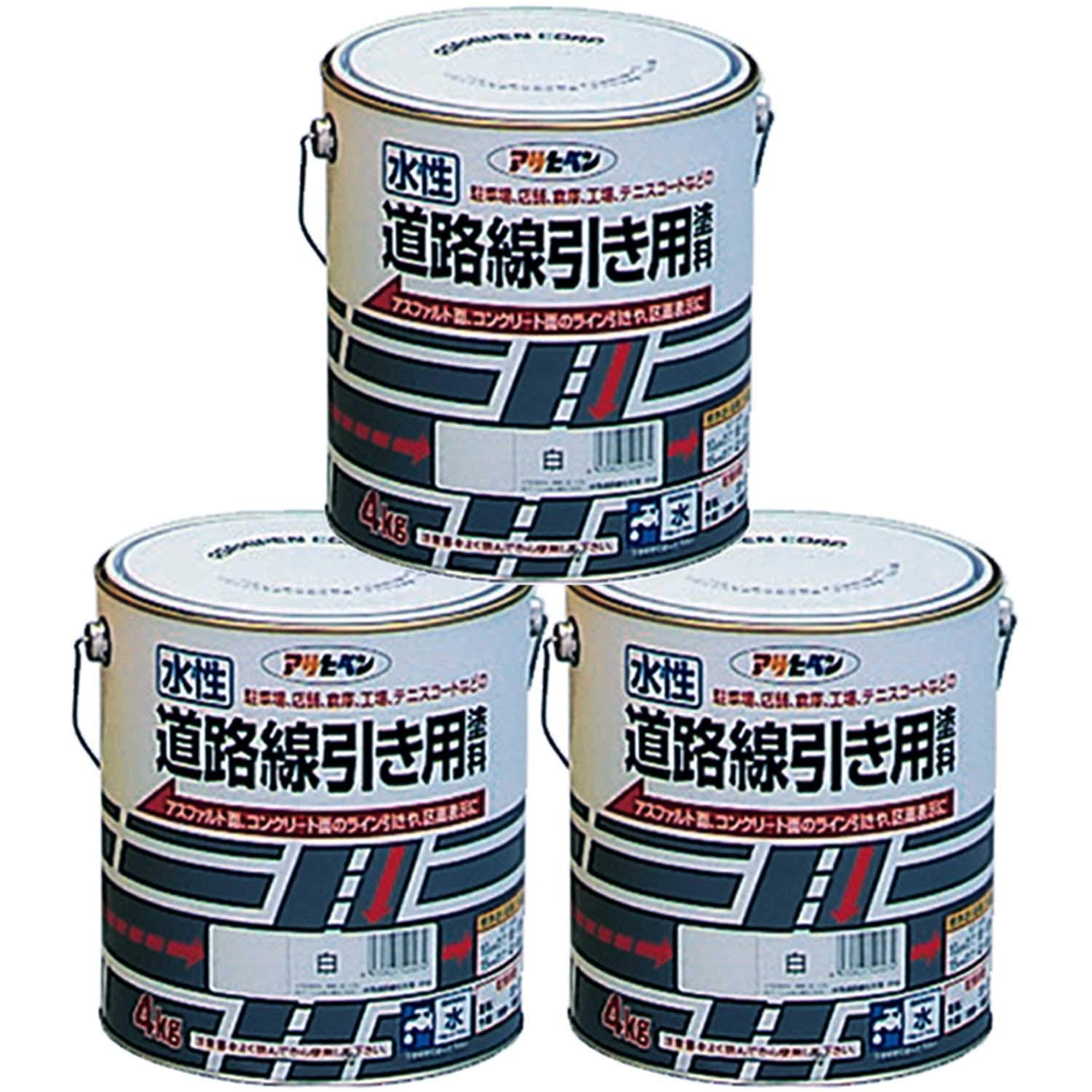 【新着商品】アサヒペン 水性道路線引き用塗料 4kg 白 塗料 ペンキ 水性 道 水性道路線引き用塗料 4kg 白【アサヒペン】 : PAINT AND TOOL - 通販