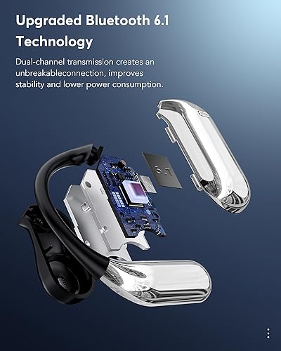 Miniatura 7 de Auriculares de traducción AI en tiempo real Auriculares traductores de 188 idiomas, Audifonos Traductores Inglés Inglés, Bluetooth 6.1, OWS Open Ear