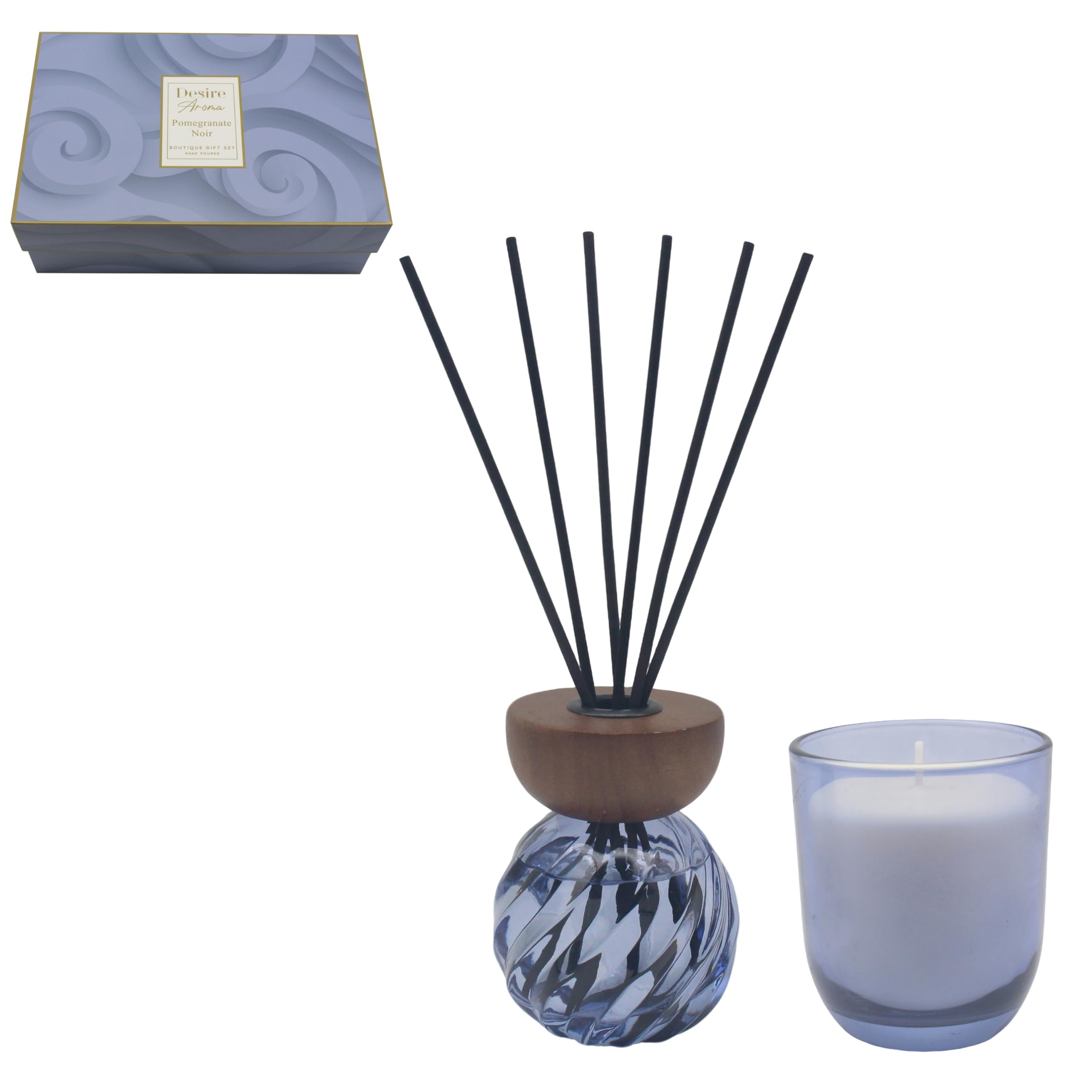 Desire Aroma Pomegranate Noir Diffuser Candle Set LP76474A
