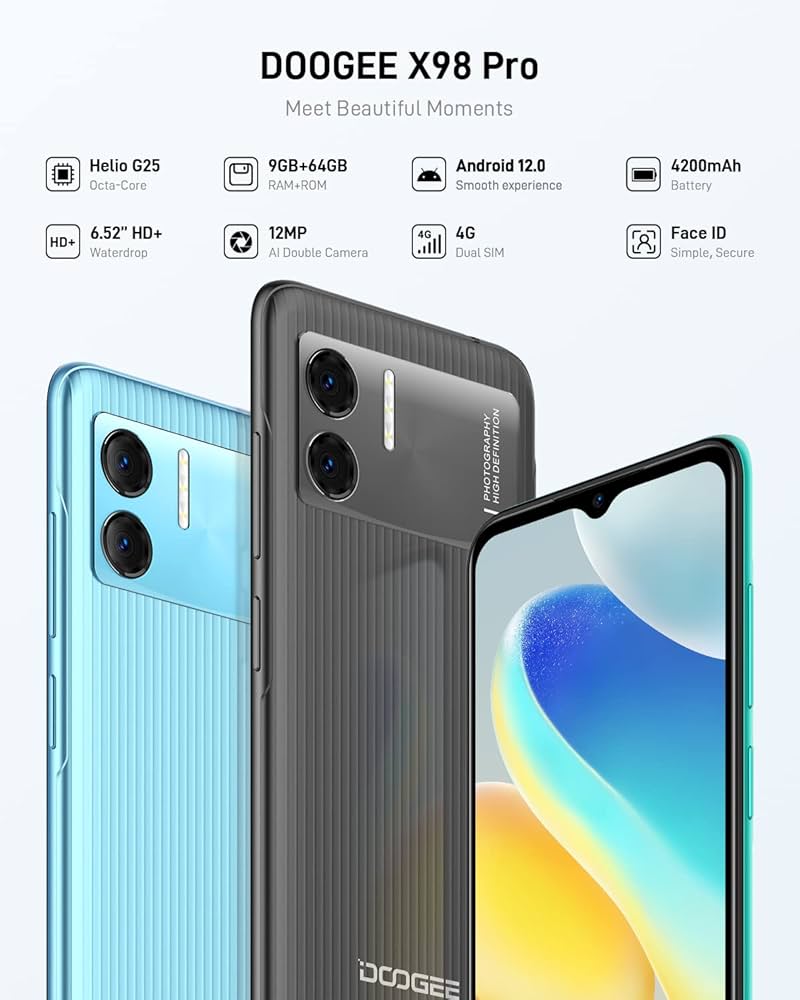 X98PRO SIMフリー スマホ 9GB(4+5GB)+64GB doogee Doogee X98 Pro - Full phone specifications