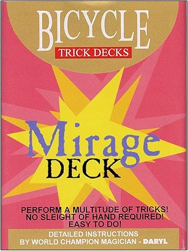 Murphy's Magic Mirage Deck Bicycle (Rojo) - Truco