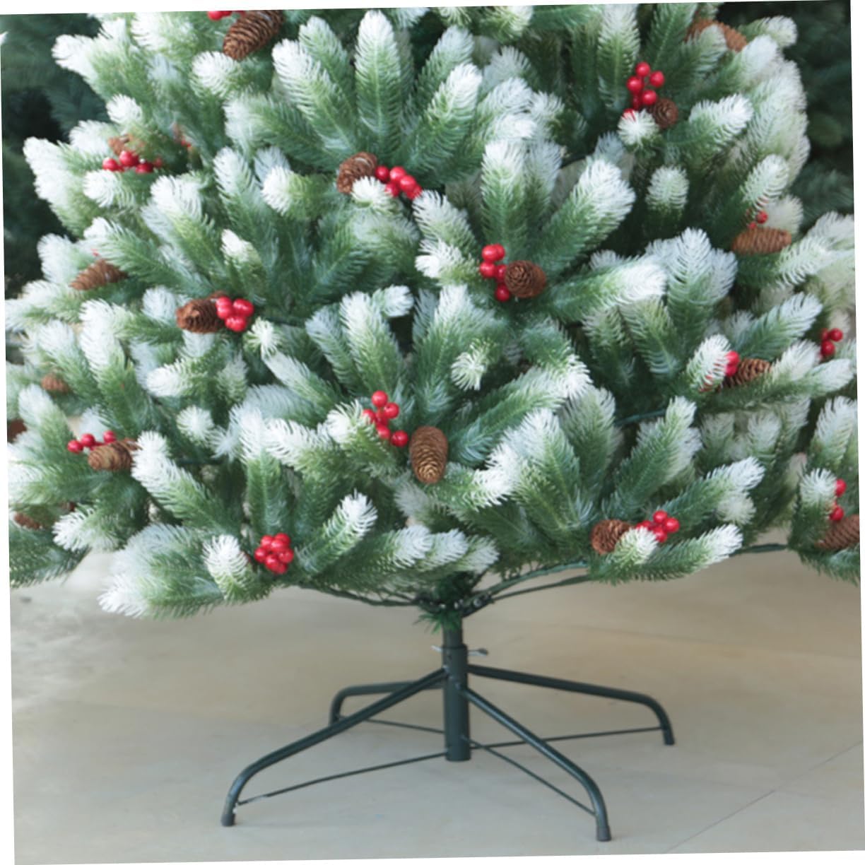 KOMBIUDA 2pcs Metal Christmas Tree Bases Brackets for Secure Xmas Tree Support Sturdy Holders for Holiday Decorations