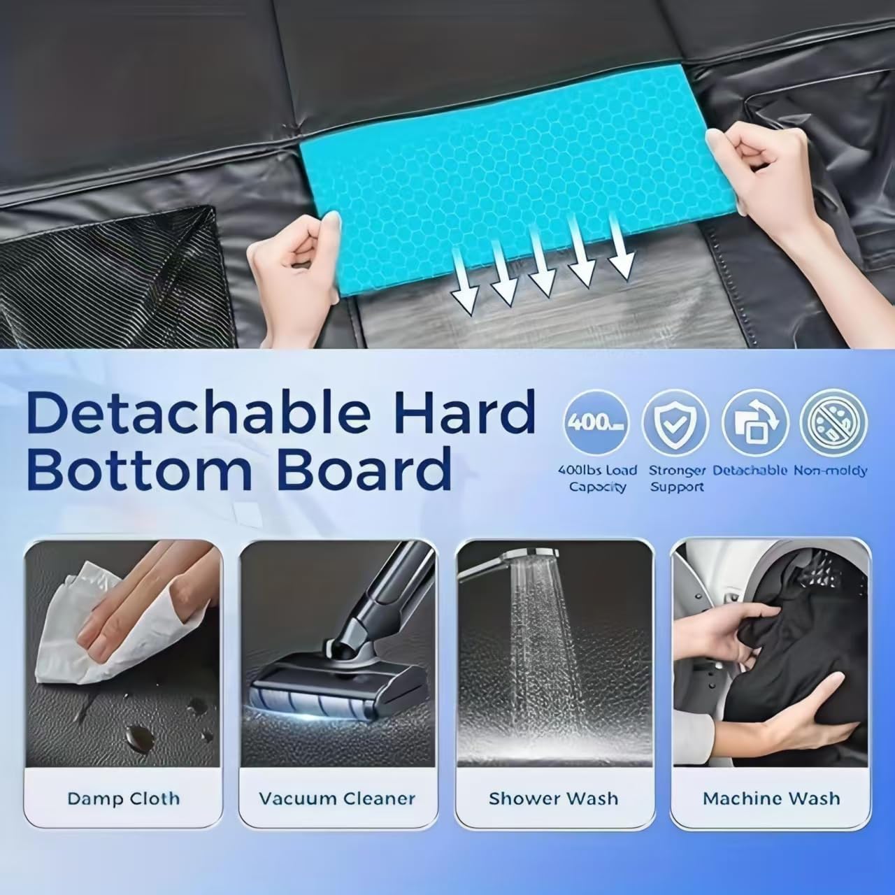 Coprisedile Auto per Jaecoo 7 PHEV 2024-2025, Estensore Sedile Posteriore per Cani Fondo Rigido, Amaca Impermeabile AntiGraffio Resistente