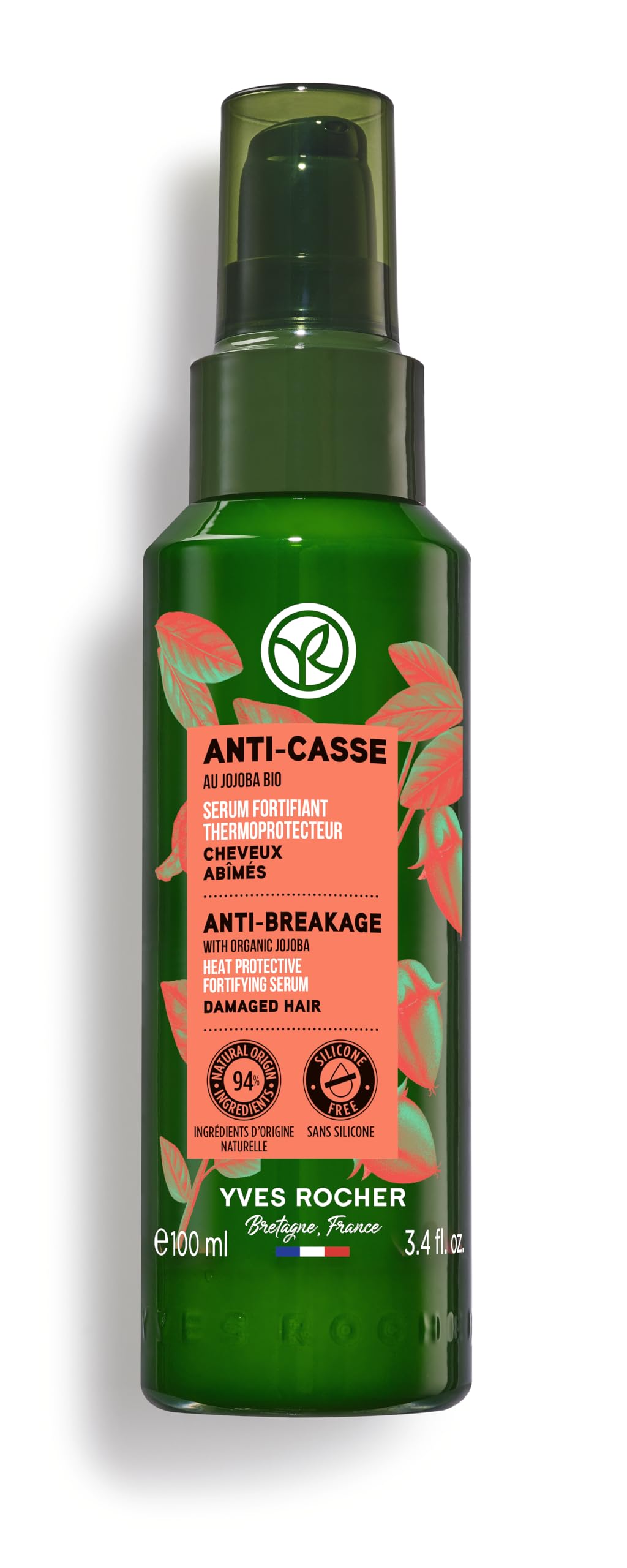 Anti Breakage with Organic Jojoba Fortifying Serum Heat Protective Damaged Hair - 100 ml. / 3.4 fl. oz.