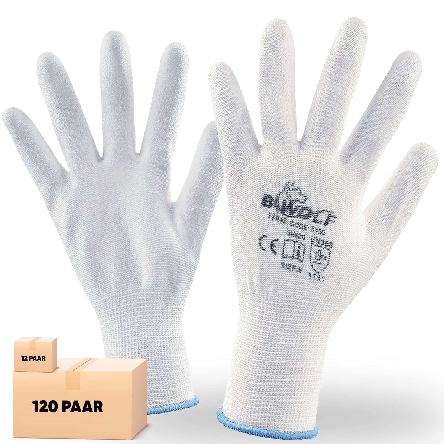 BWOLF PENGUIN Work Gloves Men/Work Gloves Women Gloves Non-Slip Assembly Gloves Seamless for , Precision Work