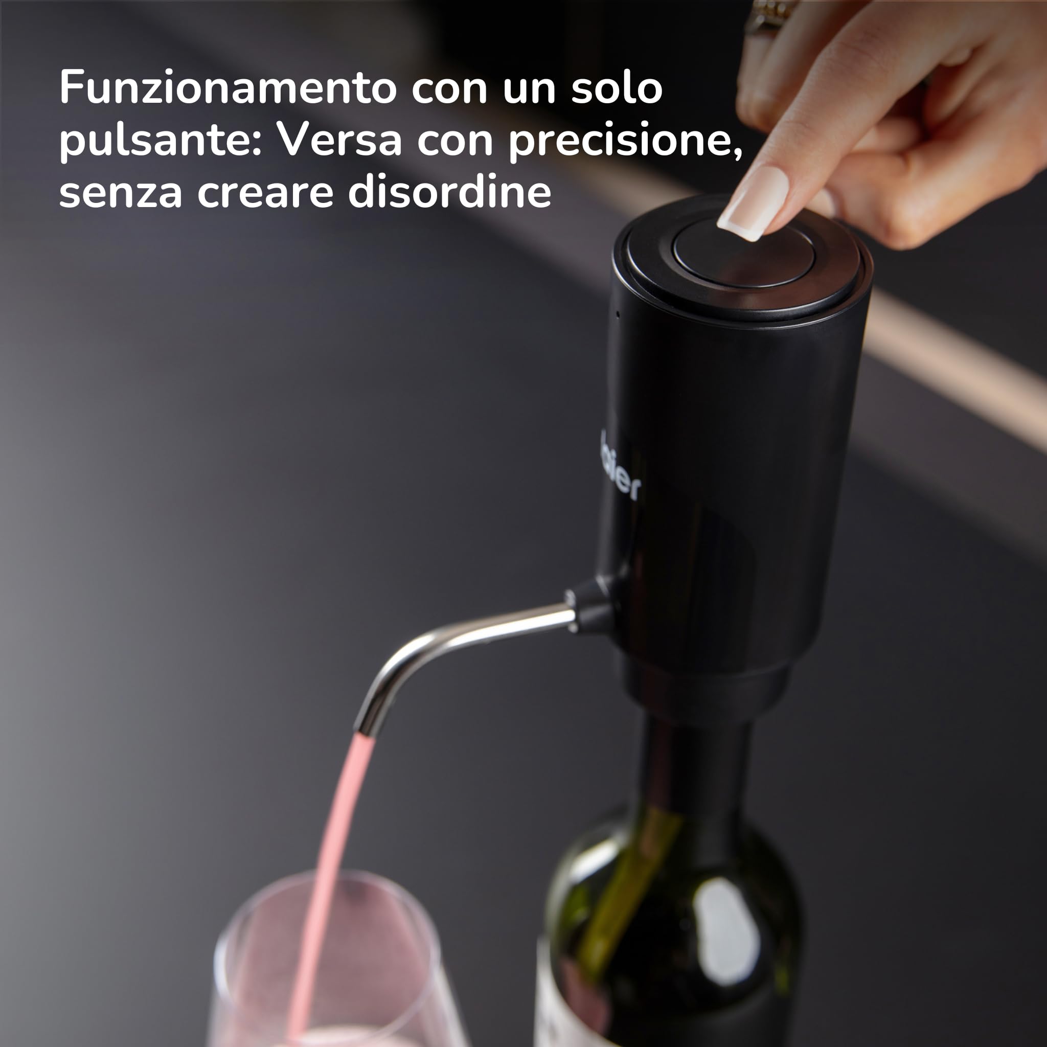 Haier Set Regalo Vino Edizione Limitata - Aeratore Dosatore Elettrico 2-in-1 con Borsa Refrigerante | Gift Box Premium
