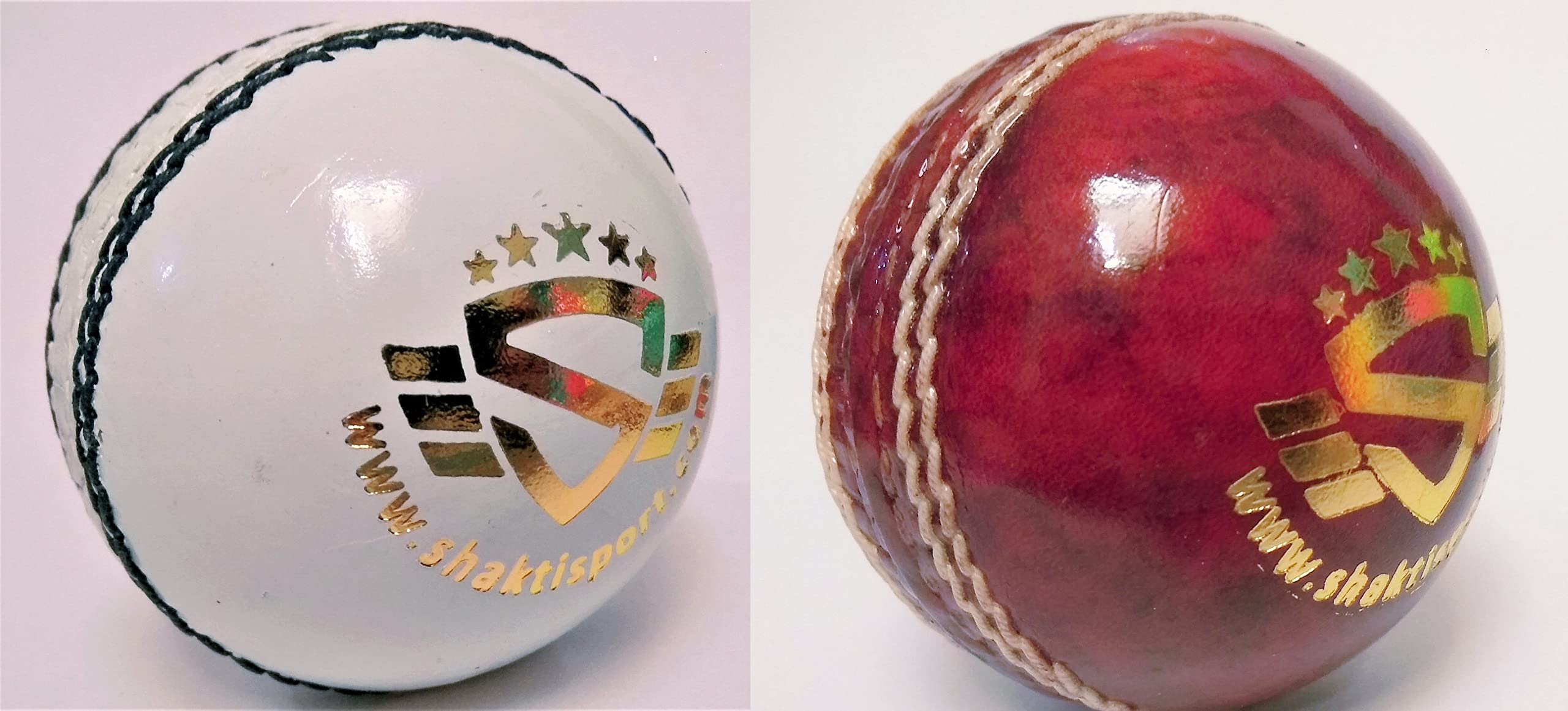 Shakti Sports Club Red & White Combo Cricket Leather Ball (Pack of 2, Multicolor) (B09YHFJLDD) Amazon Price History, Amazon Price Tracker