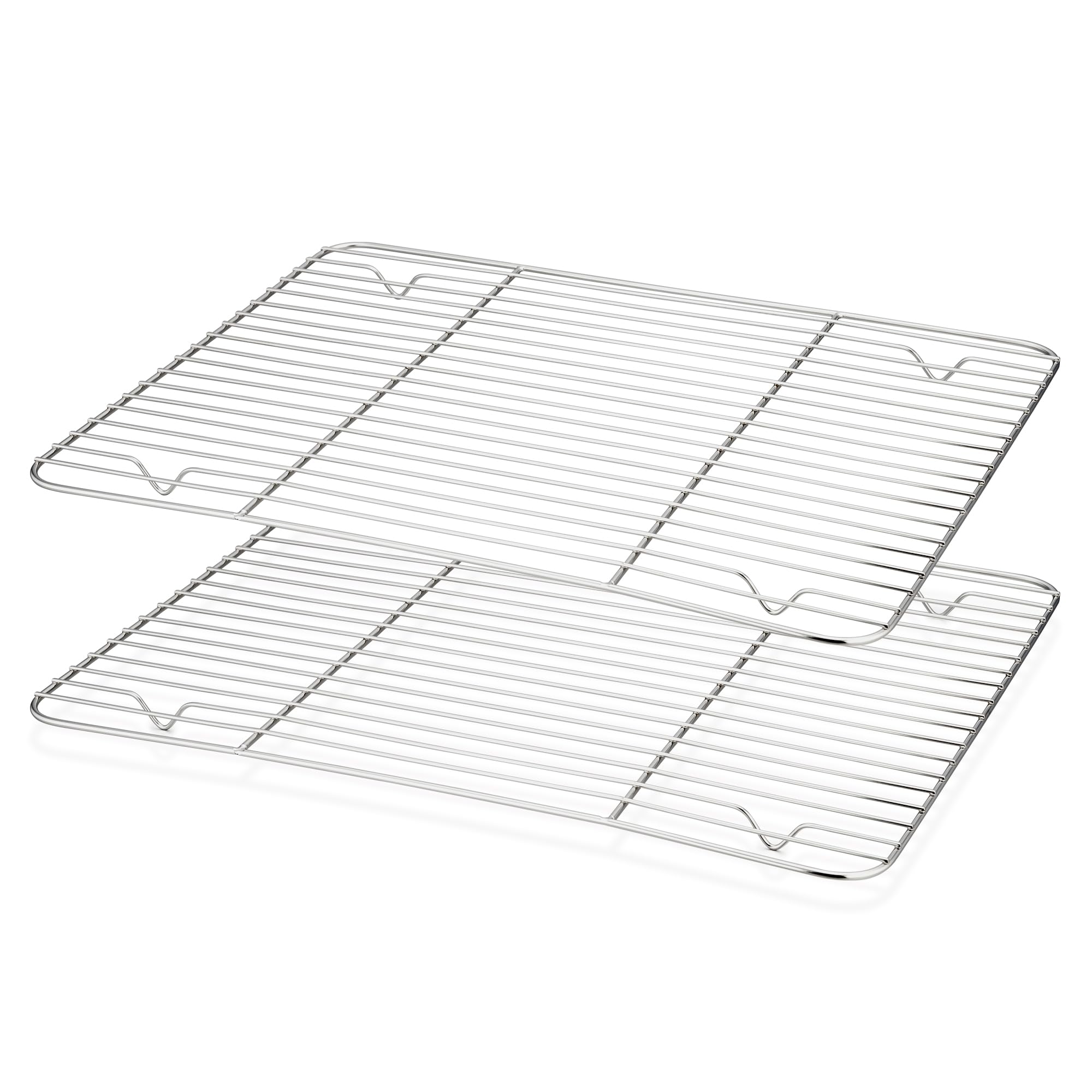 Joyfair Set di 2 griglie di raffreddamento in acciaio inox (29,5 x 23 x 1,5 cm)