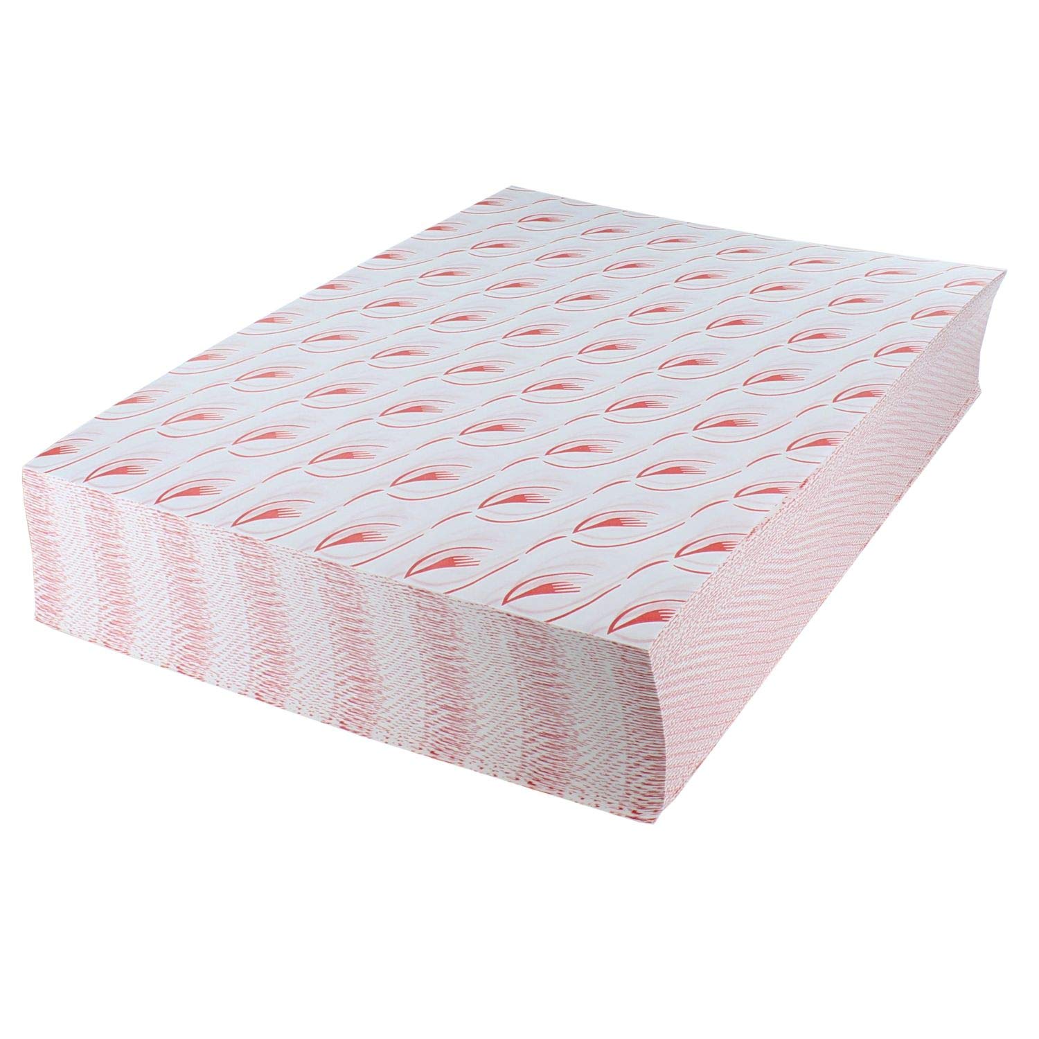 Delisupplies Red 1000 X Burger Wrap 250Mm X 320Mm Greaseproof Wrapping Paper 34Gsm