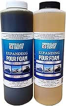 Fiberglass Supply Depot 6LB Density Expanding Pour Foam, 2 Part Polyurethane Closed Cell Liquid Foam for Boats, Dock Flotation, Carving, Soundproofing, Filling Voids, and Insulation (Quart Kit)