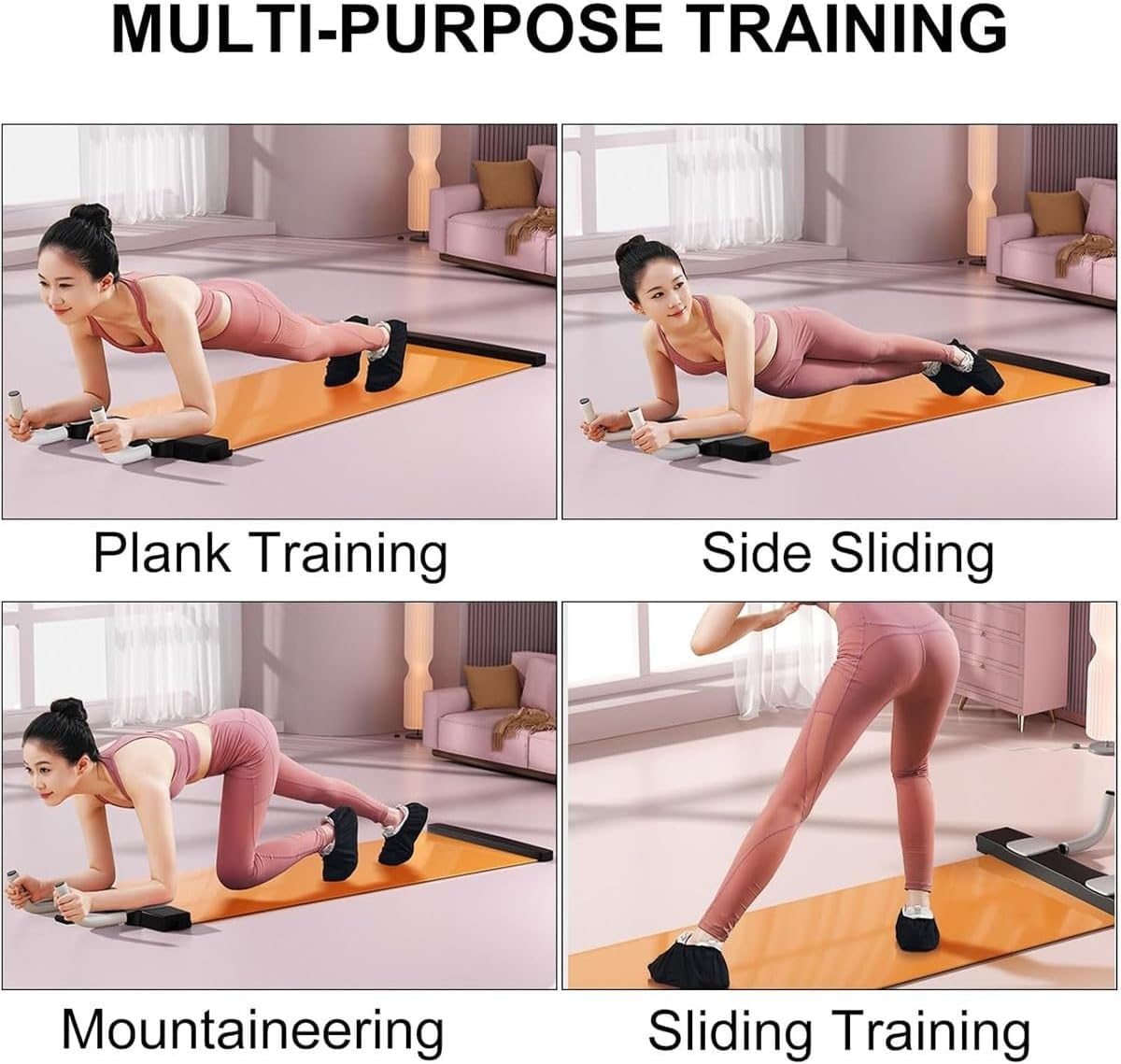 Slajd Board Sports Sliding Mat, Trening Board Training Mat, Mata Training Mat, Yoga Fitness Mat Pilates Board Do Ćwiczeń, Do Bilansu, Podstawowego Treningu,1.8m*0.5m