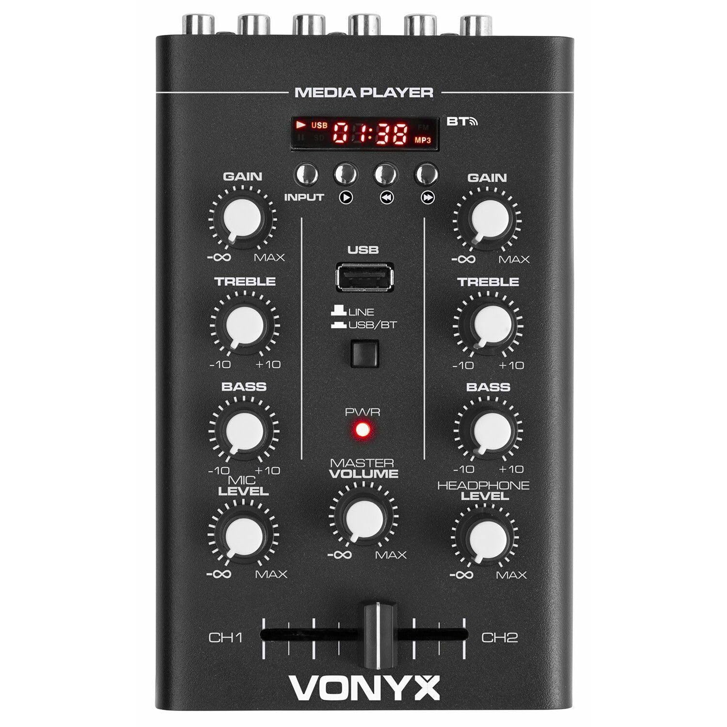 Mixer DJ Vonyx STM500BT | 2 Canali Con Bluetooth | Lettore MP3 E USB | Per DJ Set E Feste - Foto 9