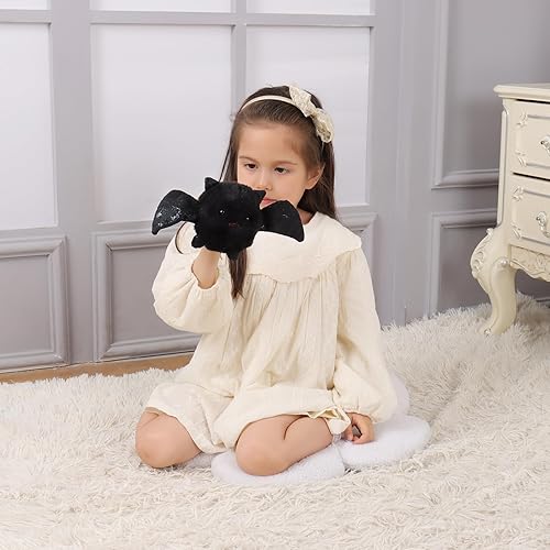 Miniatura 3 de Apricot Lamb Juguetes de peluche de murciélago negro de Halloween de peluche suave perfecto para niños de 4 pulgadas