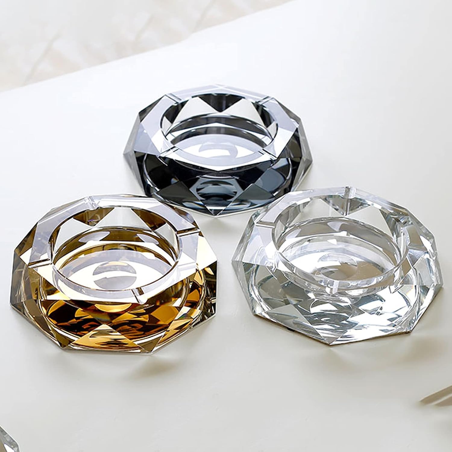 シガー灰皿 カーボン柄 葉巻用ドイツ製 シガーカッター 1本用 たばこ