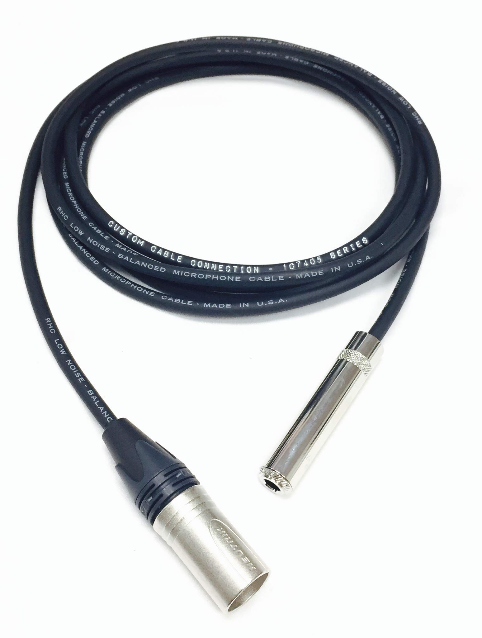 Amazon.com: Custom Cable Connection 1 Foot Neutrik NC3MXX Male XLR