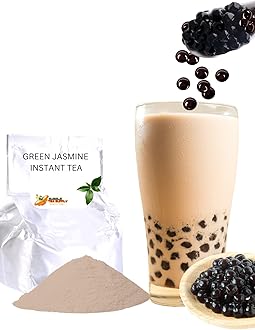 BUBBLE TEA SUPPLY Instant Green Jasmine Tea Mix for Flavored Boba Bubble Milk Tea Powder - Premium Drink Mix, 2.2 LB Bag for 40-45 Servings - Just Add Tapioca Pearls