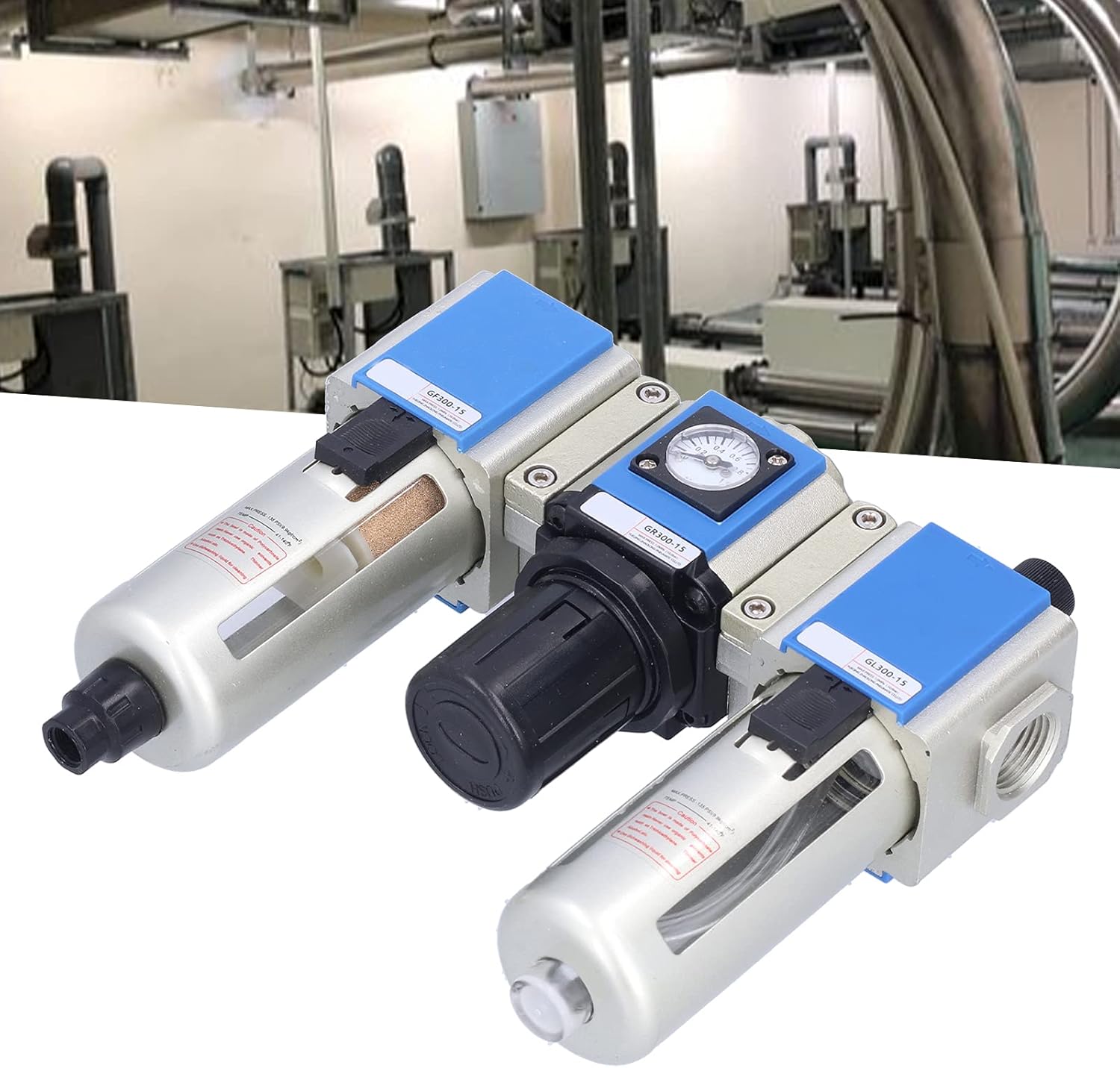 Pneumatic Unit GC300-15 PT 1/2 Industrial Air Filter Regulator Lubricator Compressor Accessory for Automation Machinery Manufacturing Equipment