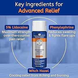 Doctor Butler\'s Advanced Relief Hemorrhoid Spray - Advanced Relief Hemorrhoid Treatment Spray with Witch Hazel to Help with Sensitive Skin, Itch Relief, and Swelling Relief* (5oz)