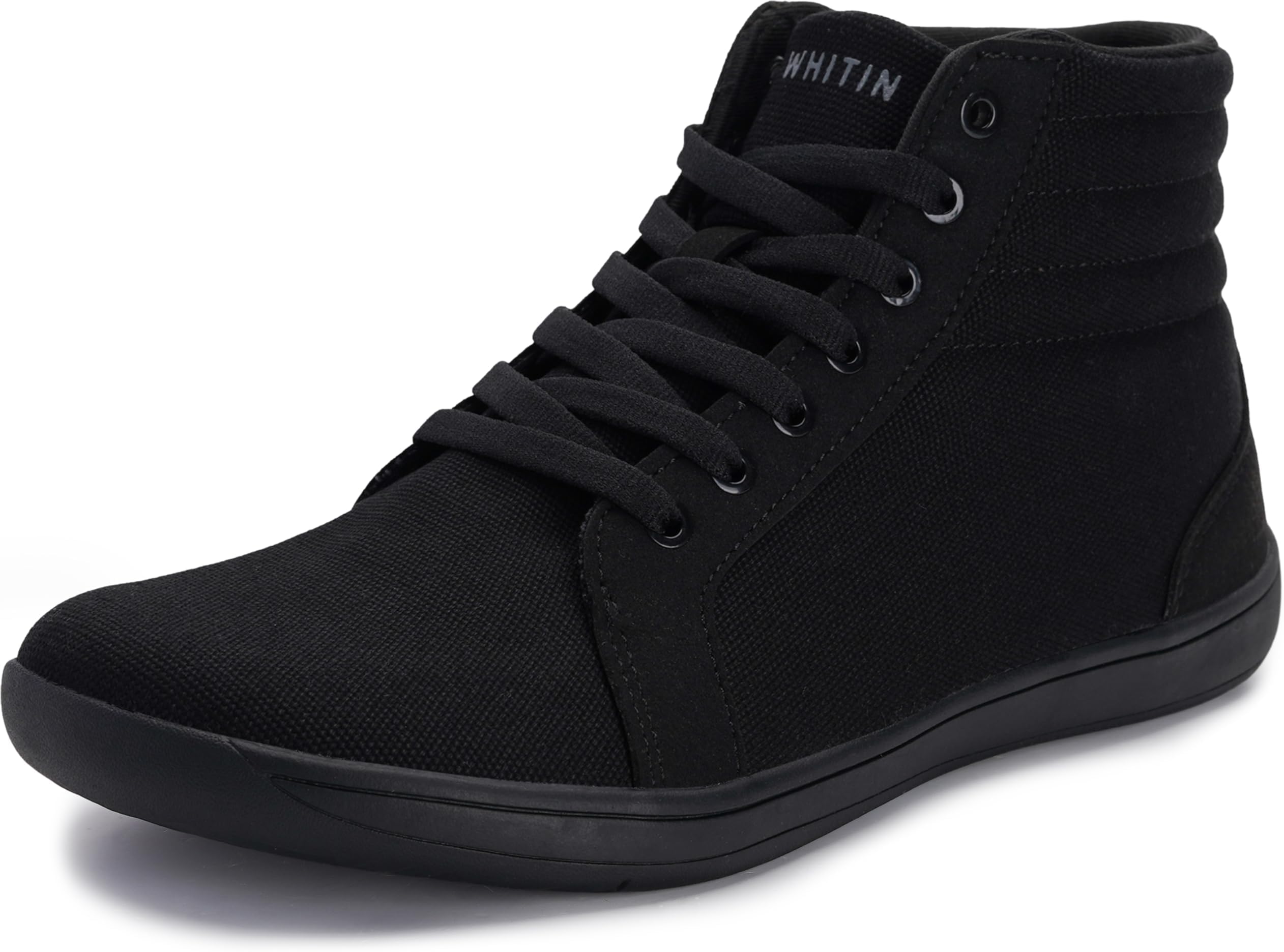 Men's Wide Hi-top Minimalist Barefoot Sneakers | Zero Drop Sole | Cushioned Ankle Support