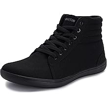 Men's Wide Hi-top Minimalist Barefoot Sneakers | Zero Drop Sole | Cushioned Ankle Support