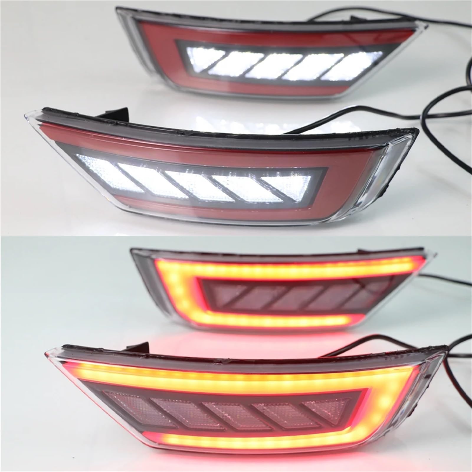Lampa tylna zespolona Dla Ford Escape Kuga 2013 2014 2015 2016 2017 2018 Samochód Prawy Tylny Zderzak Światła Odblaskowe Tylne Lampy Przeciwmgielne Montaż(DEEP BLUE)