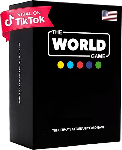 The World Game - Geography Card Game - Educational Games - History Gifts For Teens