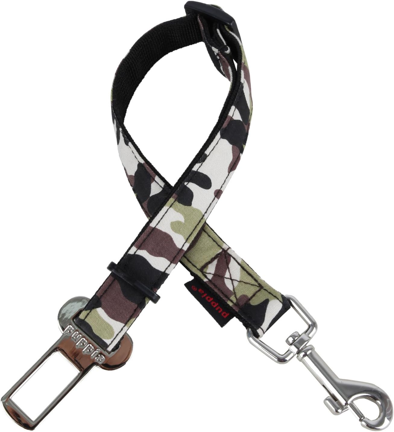 Puppia Camo Legend Seatbelt Lead, Large, Brown