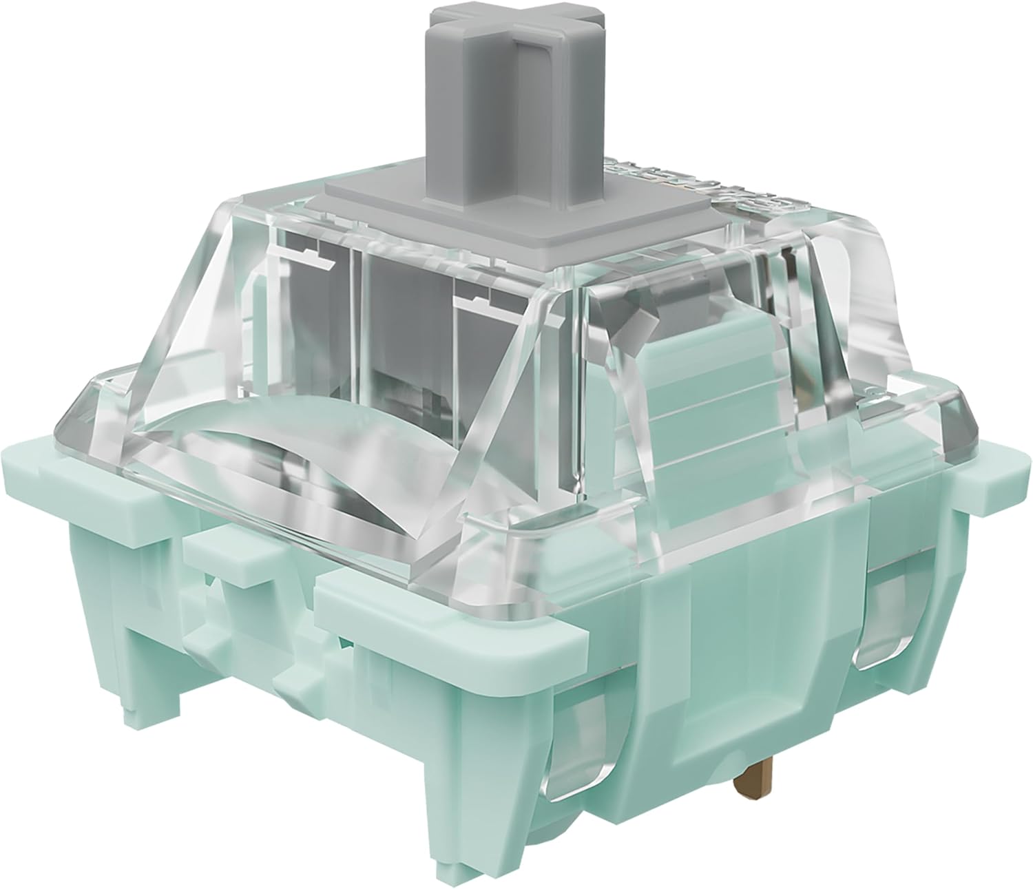 Jade Series 3.0 Silver Linear Keyboard Switches,3-Pin 45gf 22mm Dual-Stage Spring Pre-lubed Switches for MX Mechanical Keyboard(Silver,108Pcs)