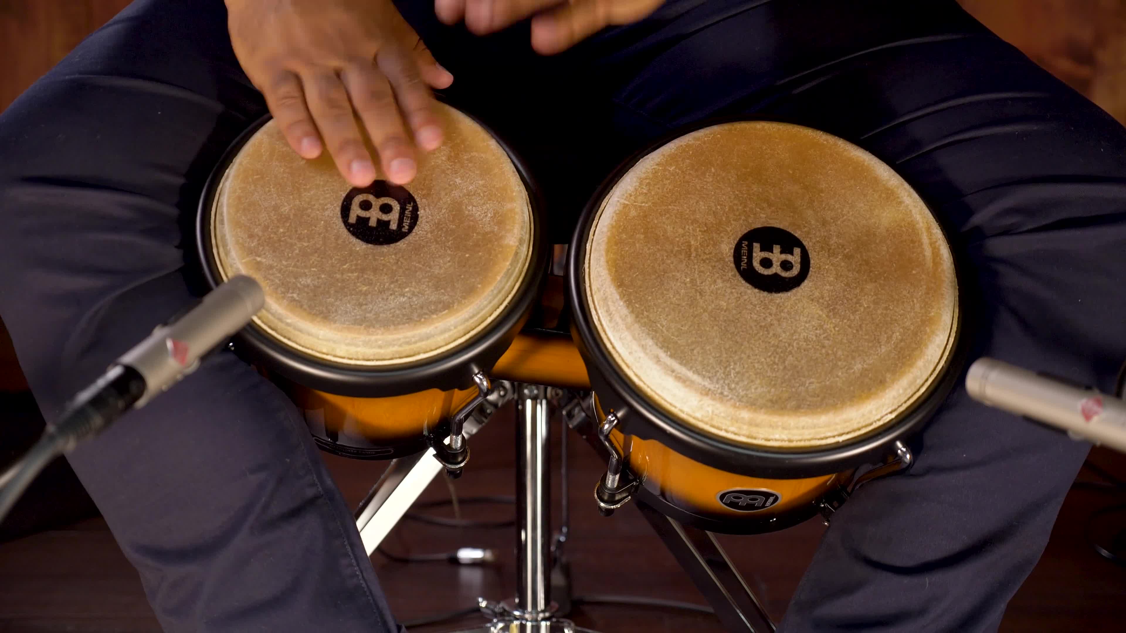 Meinl Percussion Bongos Headliner Wood - 2 hand drums with 6.75