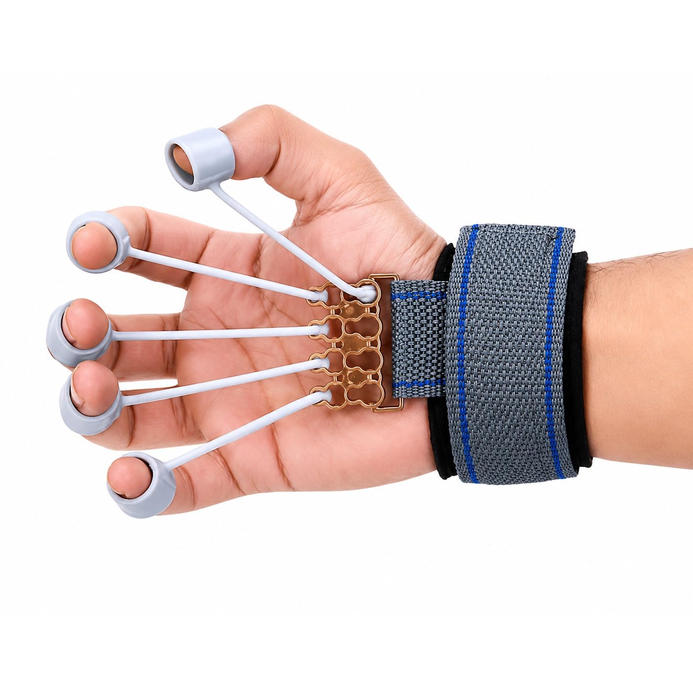 Finger Resistance Trainer Hand Exerciser | Adjustable Finger Strengthener | Finger Grip Exerciser for Hand Therapy, Wrist & Forearm Strength | Silicone Finger Extension Trainer for Gym, Musicians, Rock Climbing & Rehabilitation-image-31