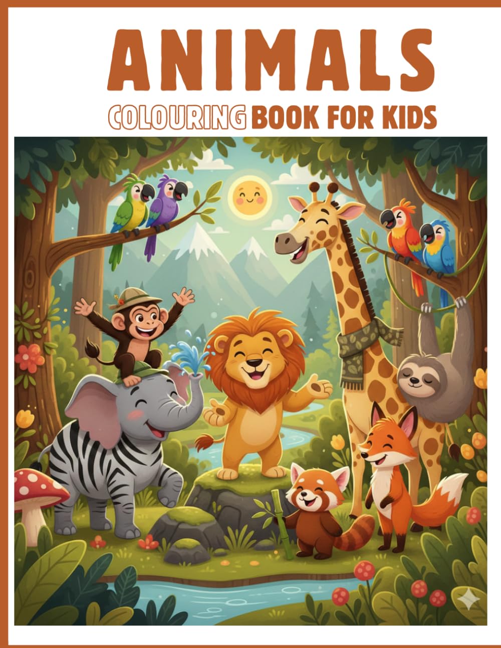 animal colouring book for kids