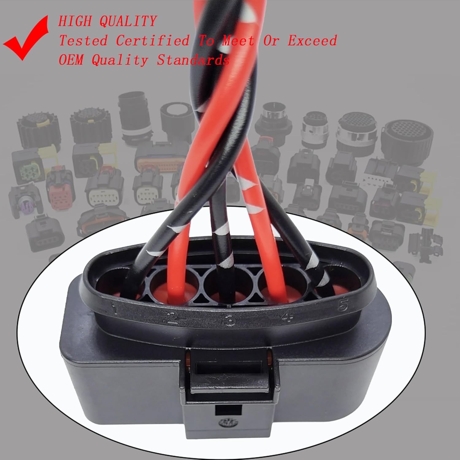 5PIN Fuel Pump Control Module Harness Connector Plug for Audi A4 A5 S4 S5 Q5 2.0T 3.2L VW Caddy 8K0906093F