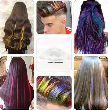 Highlighting Cap Silicone Highlight Hair Cap with Hook Kit, Punched Hole Hair Dye Caps for Coloring Staining, Reusable Hairdressing Tools for Home Salon
