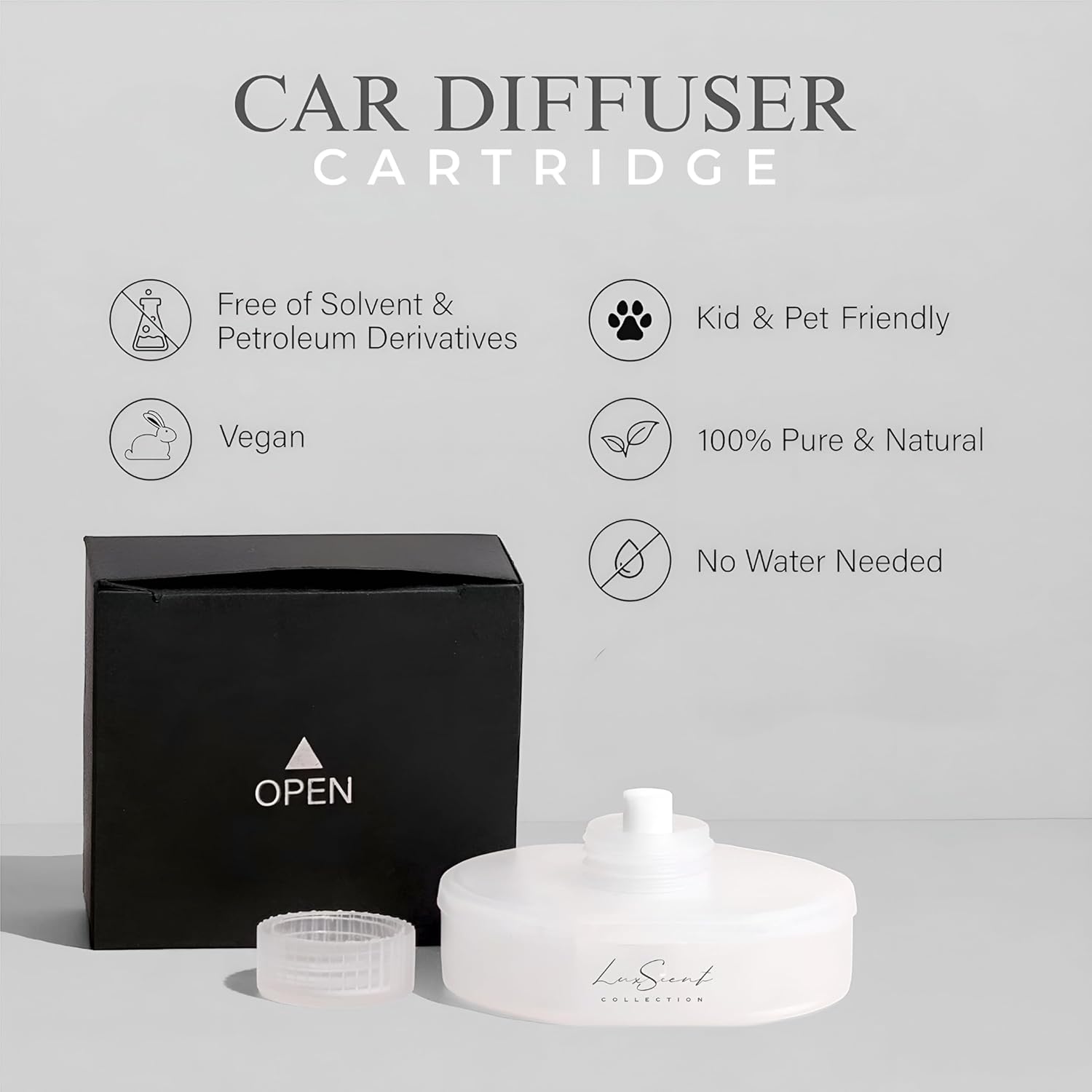 Escapade Aroma Smart Car Diffuser Cartridge Scent Oil 20ML Compatible with All Ultrasonic Smart Car Diffusers - Hotel Collection Scents - Aromatherapy - Ideal for Cars, Trucks & More (Escapade)