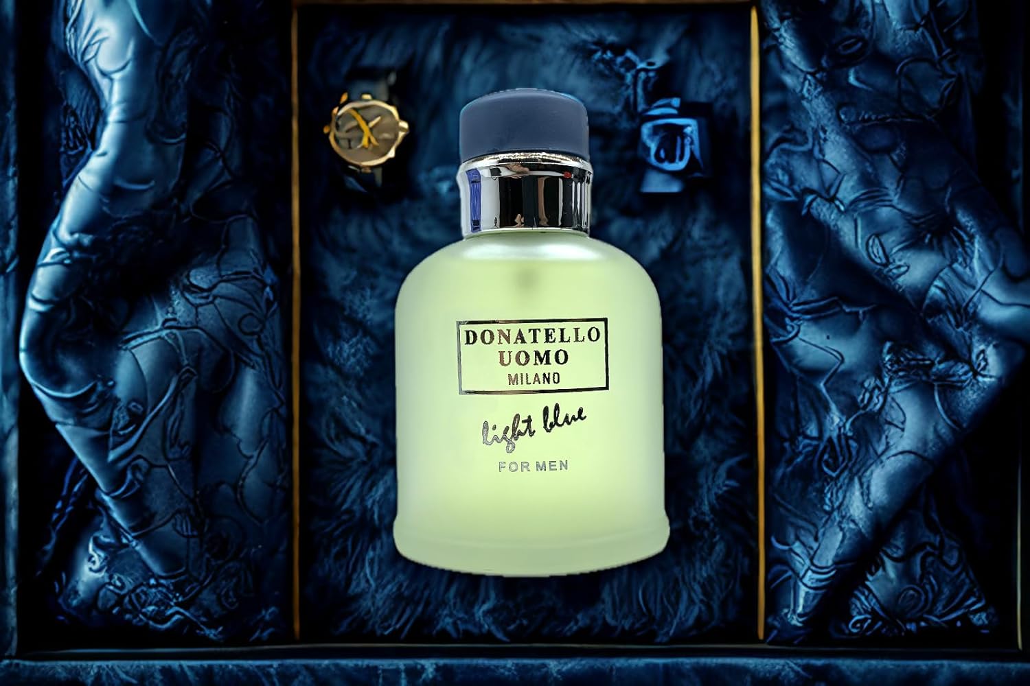 9 O'CLOCK Donatello Uomo Milano Blue Men's Cologne 3.4 Fl. Oz. Eau de Parfum Spray - Image 5