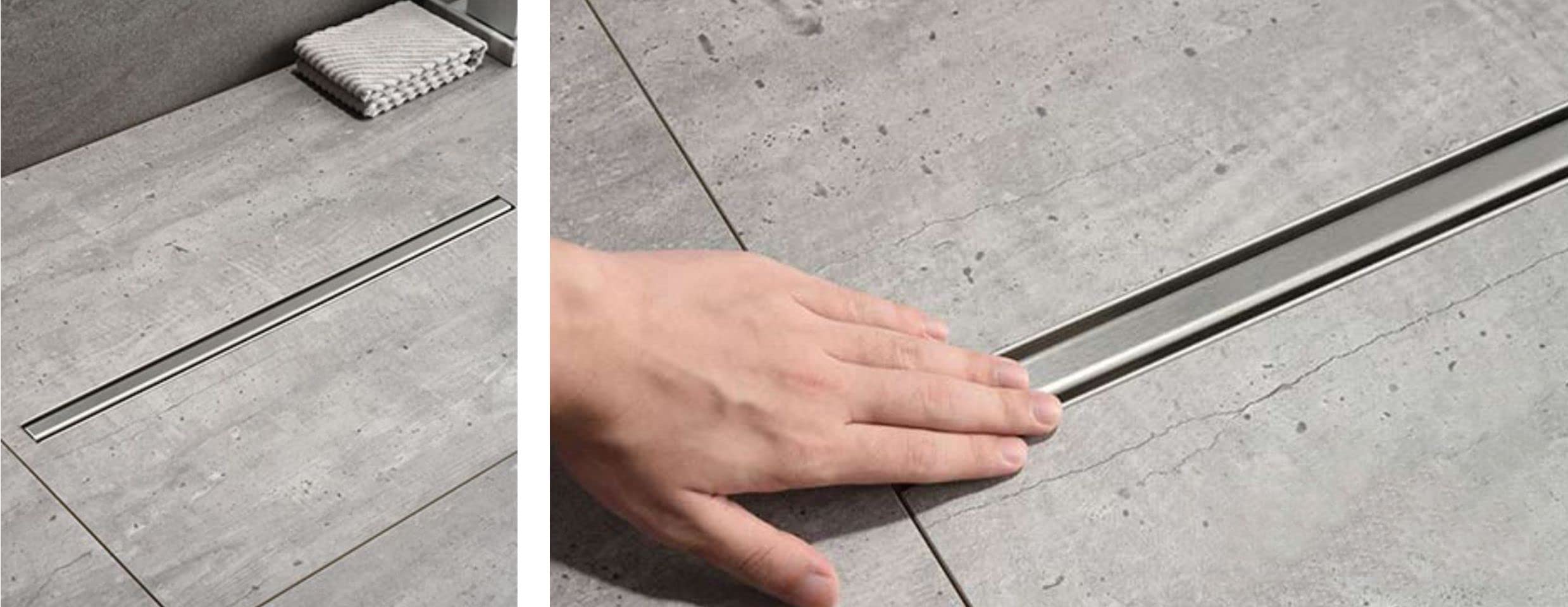 Caniveau De Sol En Acier Inox Pour Douche Italienne