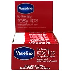 Vaseline Lip Rosy Fast-Acting Nourishment Ideal for Chapped Dry Cracked or Damaged Lips Lip Balm 12 Sticks 1