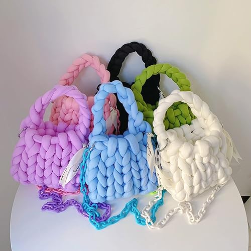 Miniatura 3 de Hilo grueso súper voluminoso para calentar la mano, hilo de bricolaje, tejido con brazo, hilo gigante, tejido grueso, hilo de algodón, manta de punto