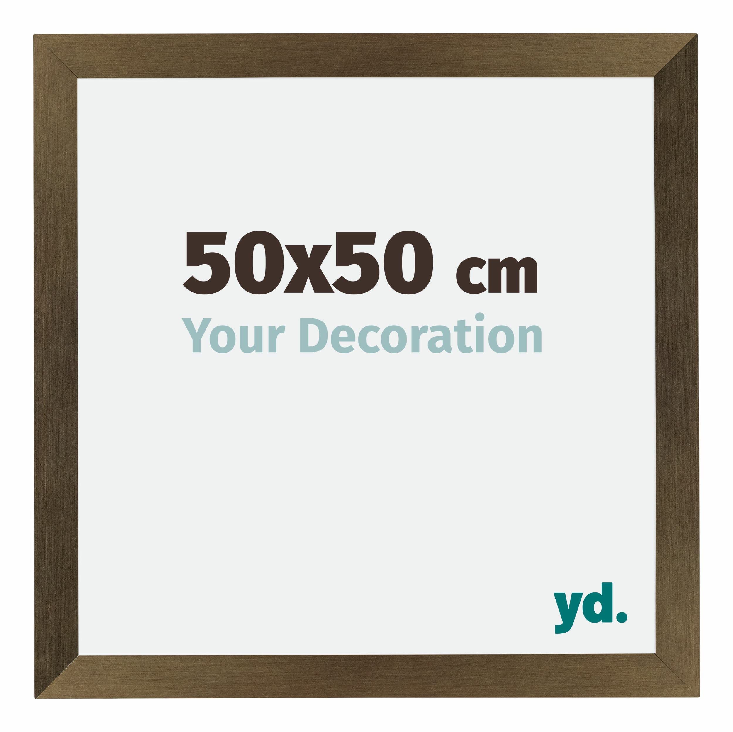 Your Decoration - Puzzle frame 50x50 - Bronze Design - Puzzle frame 500-1000 Pieces - MDF Photoframe - Mura