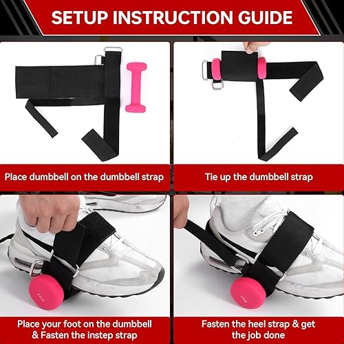 Miniatura 5 de Pesas de tobillo ajustables para hombres y mujeres, paquete de 2 unidades, correas de entrenamiento de tobillo para entrenamiento de gimnasio y