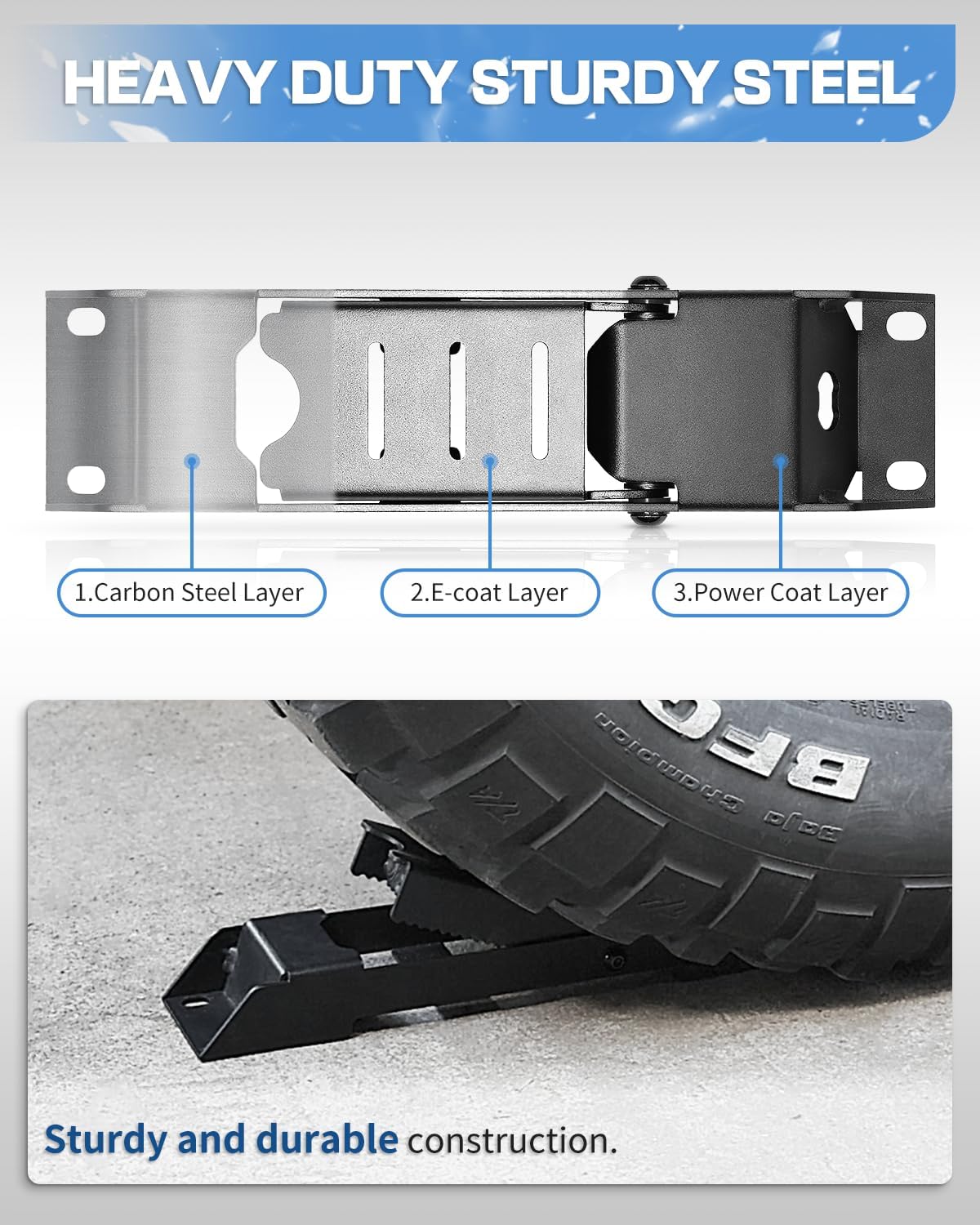 ROADER Wrangler Door Hinge Step Folding Foot Pedal for Jeep Wrangler 2007-2024 JK JKU JL JLU & Gladiator JT 2018-2024，Folding Foot Pedal Rooftop Access No Drilling-1 piece (Not fit 2021 Gladiator)
