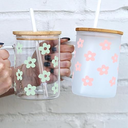 Miniatura 7 de Sip Sip Hooray Personalized Name Glass Cup with Daisy  Personalized Tumbler Gifts for Women, Teachers, Bridesmaids, Birthdays, Mom, Valentines