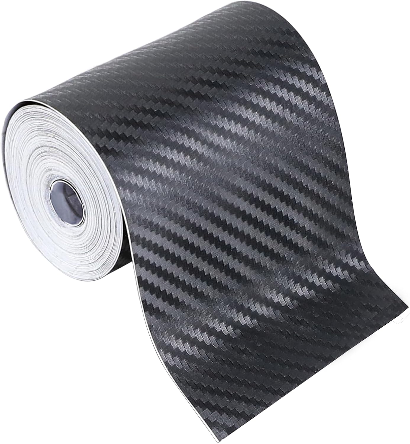 33 Ft × 2 in Automotive Pinstriping Tape, Carbon Fiber Wrap Pinstripe Tape for Car, PVC Trim Pinstripe Decals for Vehicle Door Side Body, Universal Car Decoration DIY Sticker (2 inch)