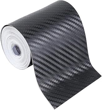 33 Ft 4 in Automotive Pinstriping Tape, Carbon Fiber Wrap Pinstripe Tape for Car, PVC Trim Pinstripe Decals for Vehicle Door Side Body, Universal Car Decoration DIY Sticker 4 inch