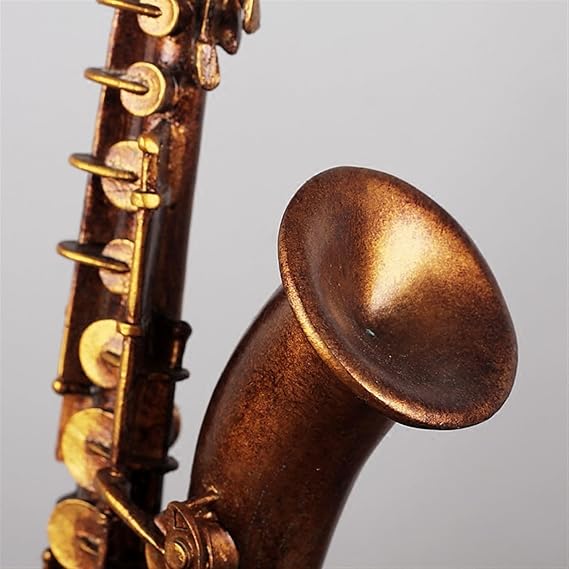 Miniature Musical Instrument Set Musical Instrument Ornaments Study Office Home Living Room Decoration Crafts Gifts Violin Saxophone(Saxophone)