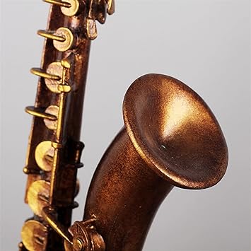 Miniature Musical Instrument Set Musical Instrument Ornaments Study Office Home Living Room Decoration Crafts Gifts Violin Saxophone(Saxophone)